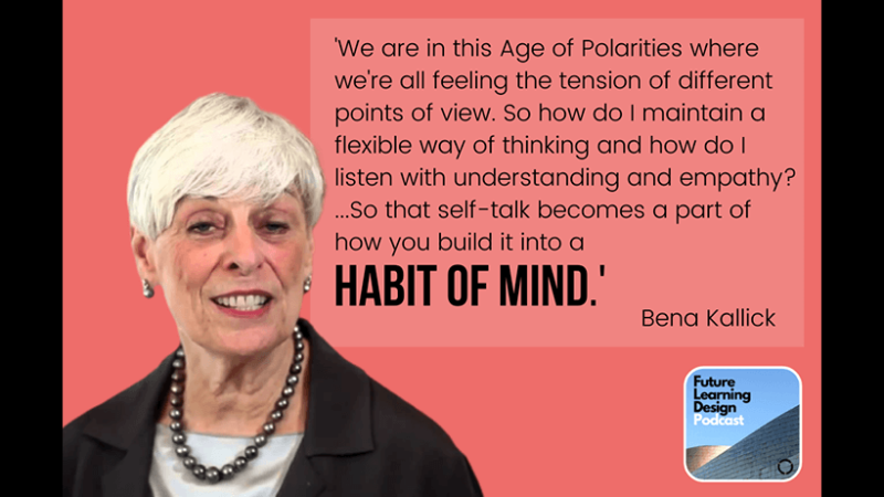 
											  On Habits of Mind in Personalizing Learning: A Conversation with Bena Kallick | Tim Logan 							