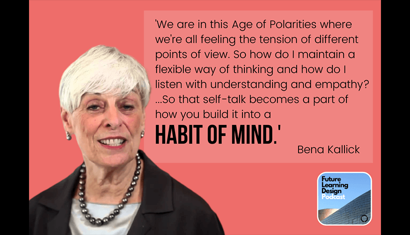 On Habits of Mind in Personalizing Learning: A Conversation with Bena Kallick | Tim Logan 