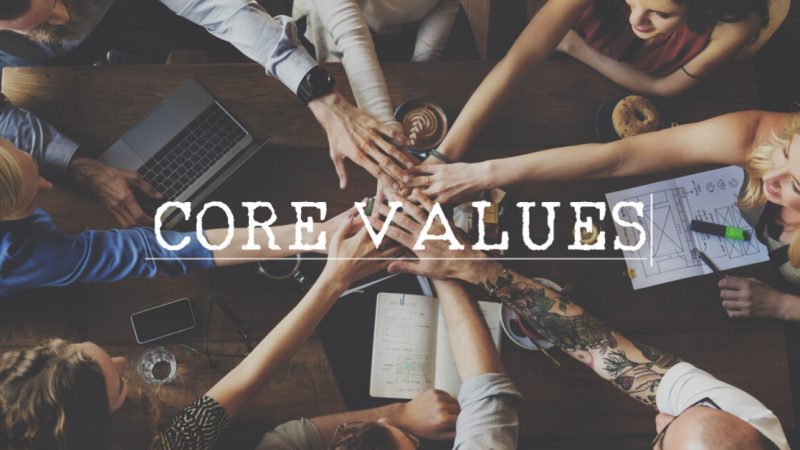 
											  core values							